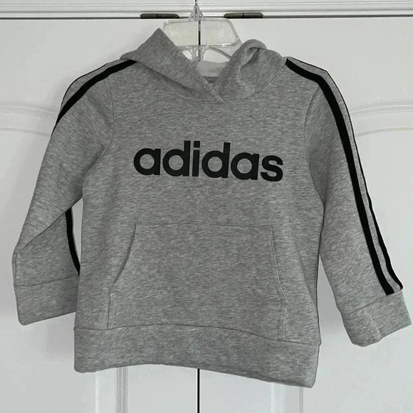 Adidas Boys Bold 3-Stripes Pullover Hoodie​​ - Picture 1 of 13